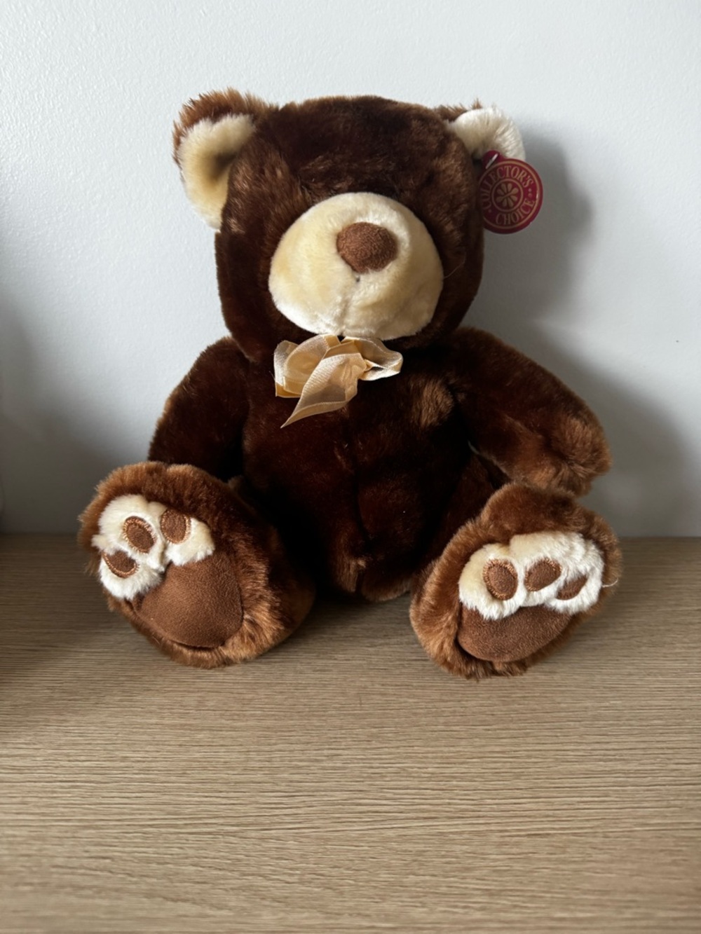 Classic Brown and Cream Plush Teddy Bear - Soft Cuddly Toy